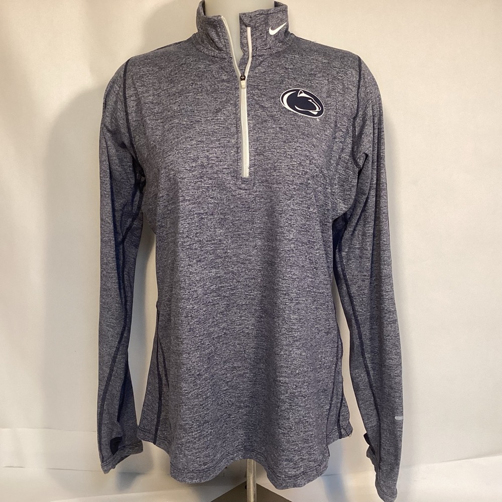 Penn State Nittany Lions Nike Dri-Fit Womens 1/4 zip pullover size large